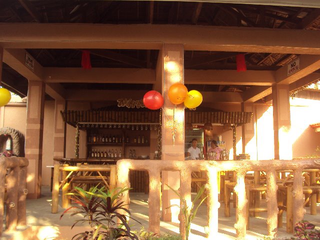 View of counter, bar and restaurant area