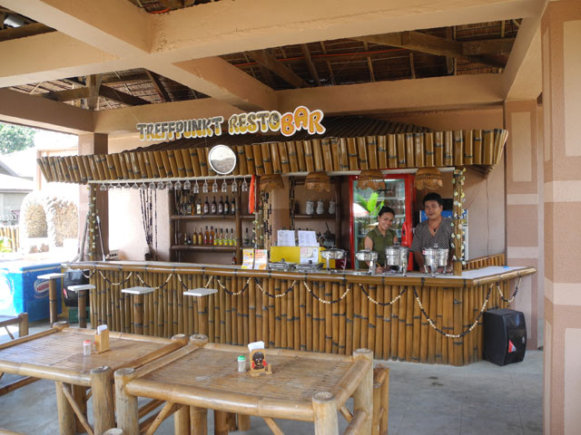 Enjoy your drinks at the bar